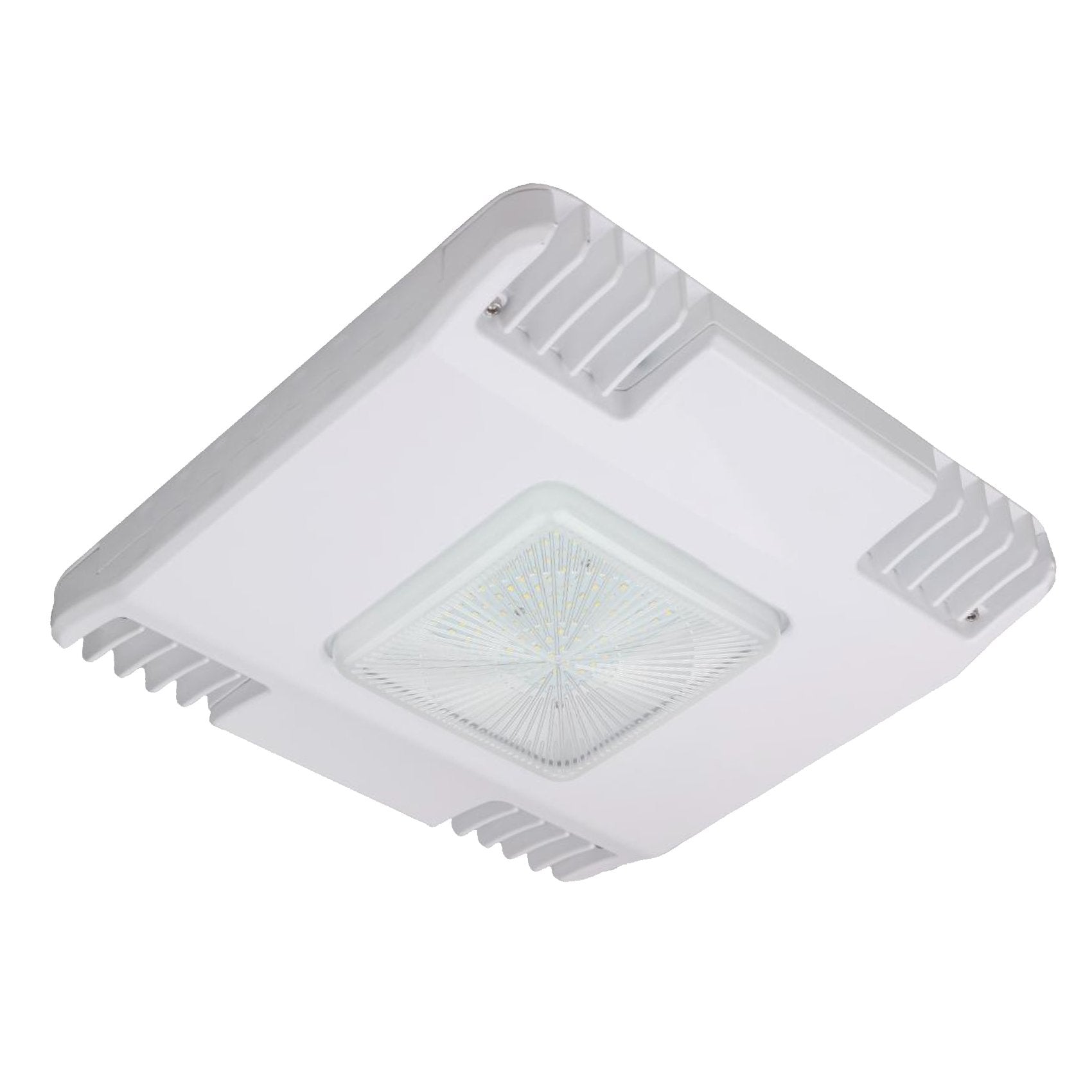 LED Canopy Light 150W 5700K 17600 Lumens White IP65 UL DLC Certified 5 Year Warranty - Gas Station