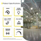 LED UFO High Bay 300W 5000K 45000 Lumens IP66 UL DLC Premium - Dimmable - Hook Mount - V7