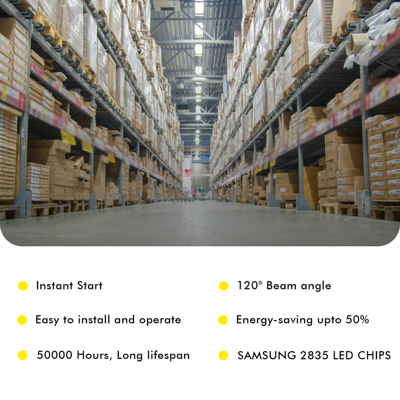 2ft LED Linear High Bay 161W 5000K 23220 Lumens - Clear - DLC Premium 5 Year Warranty - Dimmable - Chain Mount