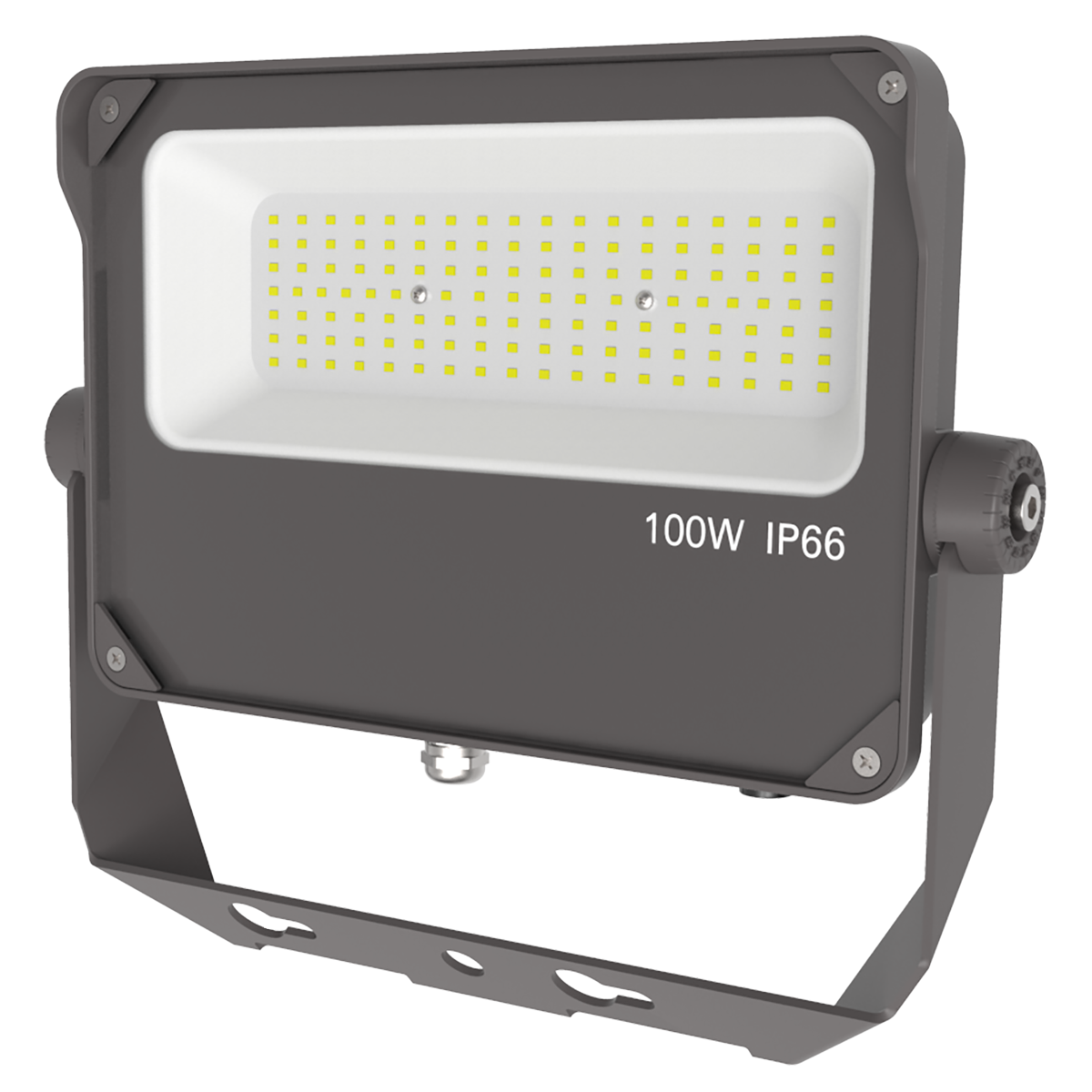 LED Flood Light 100W 5000K 14200 Lumens IP65 UL DLC Premium 5 Year Warranty - Bracket Mount - Dimmable
