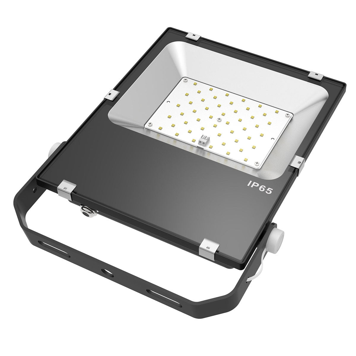 LED Flood Light 100W 5000K 12800 Lumens IP65 ETL DLC Certified 5 Year Warranty - Bracket Mount