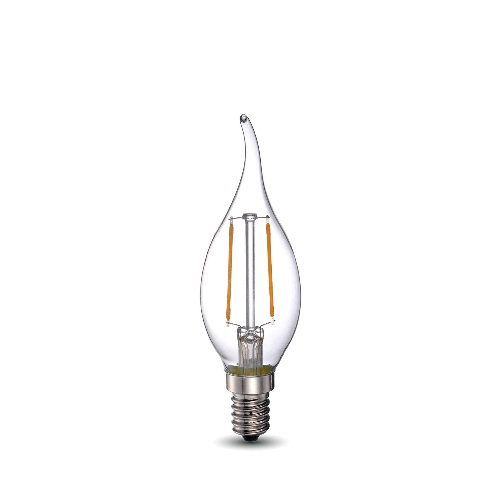 LED Light Bulb BA11 E12 Base 4.5W 2700K 250 Lumens Dimmable - Clear - Vintage