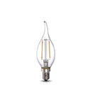 LED Light Bulb BA11 E12 Base 4.5W 2700K 250 Lumens Dimmable - Clear - Vintage