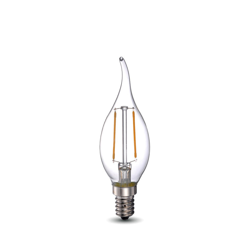LED Light Bulb BA11 E12 Base 4.5W 2700K 250 Lumens Dimmable - Clear - Vintage