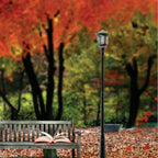 Solar Post Top LED Lamp 2000 Lumens IP65 - Solar Panel 12.5W - LED Street/Garden/Park Light - With Motion Sensor