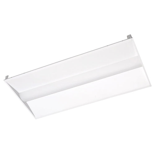 2x4 LED Troffer Light Multi Wattage(24W/29W/32W/39W) Multi CCT(3500K/4000K/5000K) DLC Premium - Center Basket - Dimmable - With 15W Emergency Backup Battery