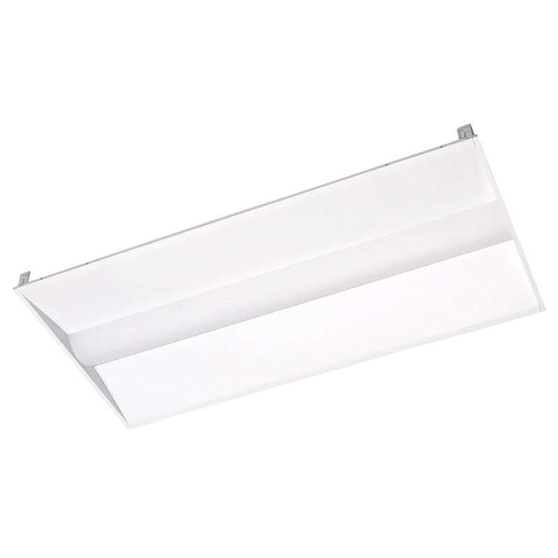 2x4 LED Troffer Light Multi Wattage(24W/29W/32W/39W) Multi CCT(3500K/4000K/5000K) DLC Premium - Center Basket - Dimmable - With 15W Emergency Backup Battery