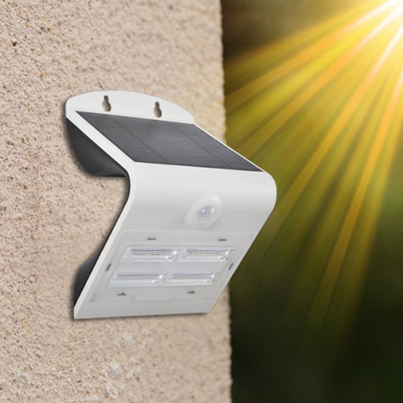 Solar LED Wall Mount Light 400 Lumens 6000K IP65 - Solar Panel 2.3W - LED 3.2W