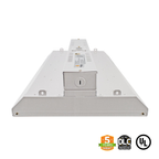2ft LED Linear High Bay 110W 15000 Lumens - Frosted - UL DLC Certified 5 Year Warranty - Dimmable - Chain Mount