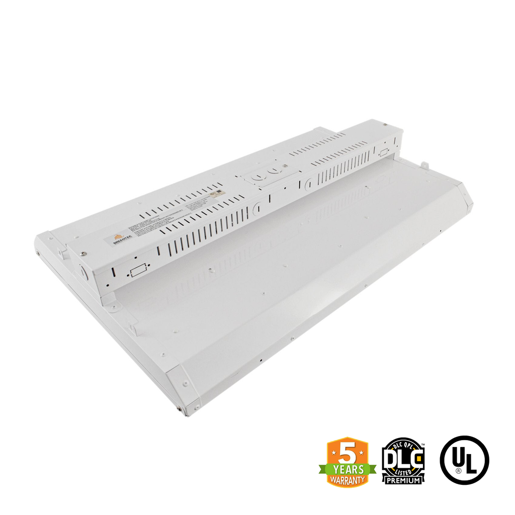 2ft LED Linear High Bay 165W 22500 Lumens UL DLC Certified 5 Year Warranty - Dimmable - Chain Mount - Pack of 2