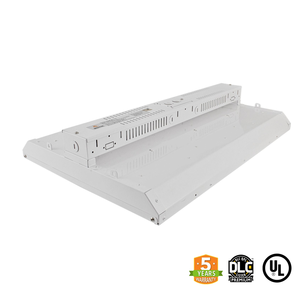 2ft LED Linear High Bay 165W 22500 Lumens UL DLC Certified 5 Year Warranty - Dimmable - Chain Mount - Pack of 2