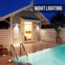 Solar LED Wall Mount Light 400 Lumens 6000K IP65 - Solar Panel 2.3W - LED 3.2W