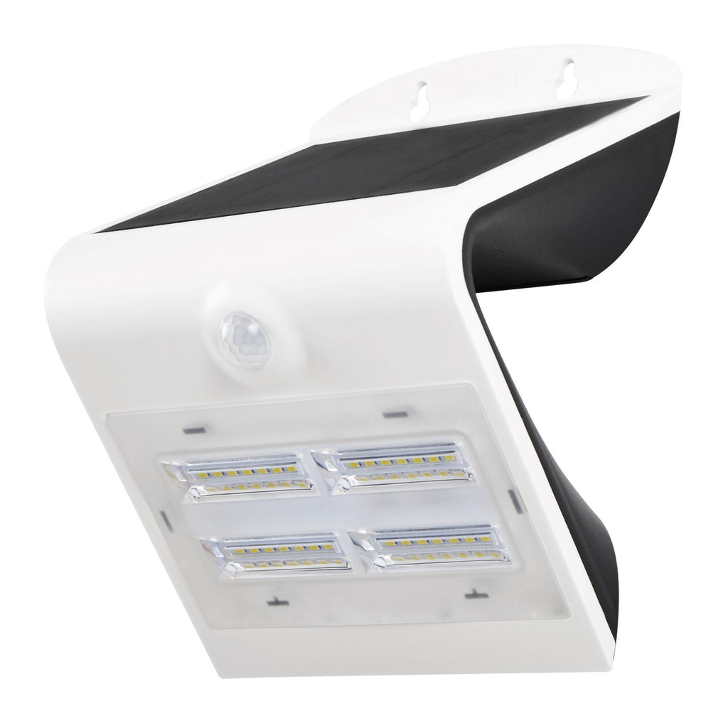 Solar LED Wall Mount Light 400 Lumens 6000K IP65 - Solar Panel 2.3W - LED 3.2W