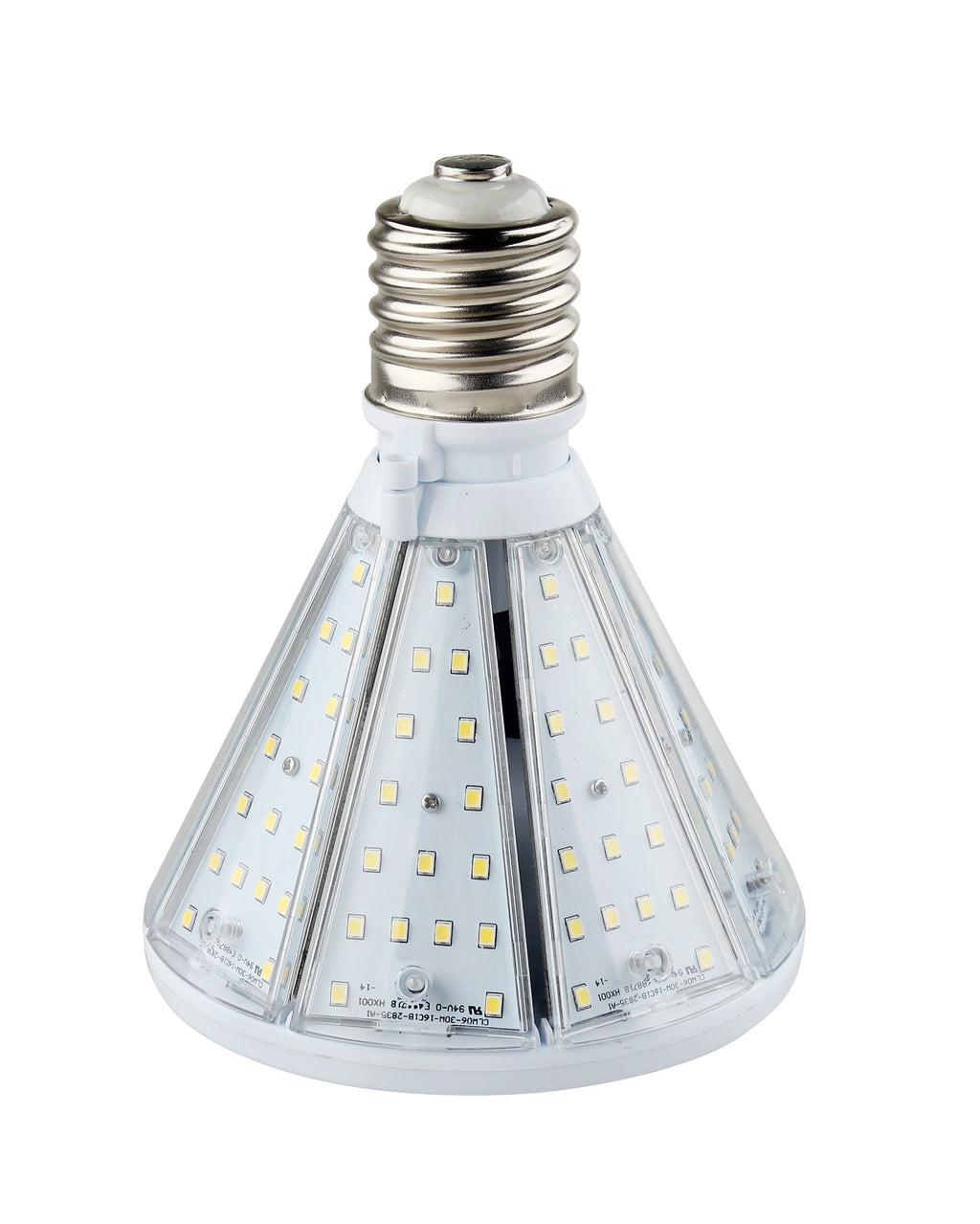 LED Corn Bulb - Post Top - Bottom Socket - 50W 5700K 5800 Lumens - E39 Base - 360 Degree - IP64 UL DLC Certified 5 Year Warranty