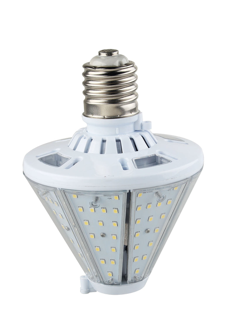 LED Corn Bulb - Post Top - Top Socket - 30W 5700K 3500 Lumens - E39 Base - 360 Degree - IP64 UL DLC Certified 5 Year Warranty