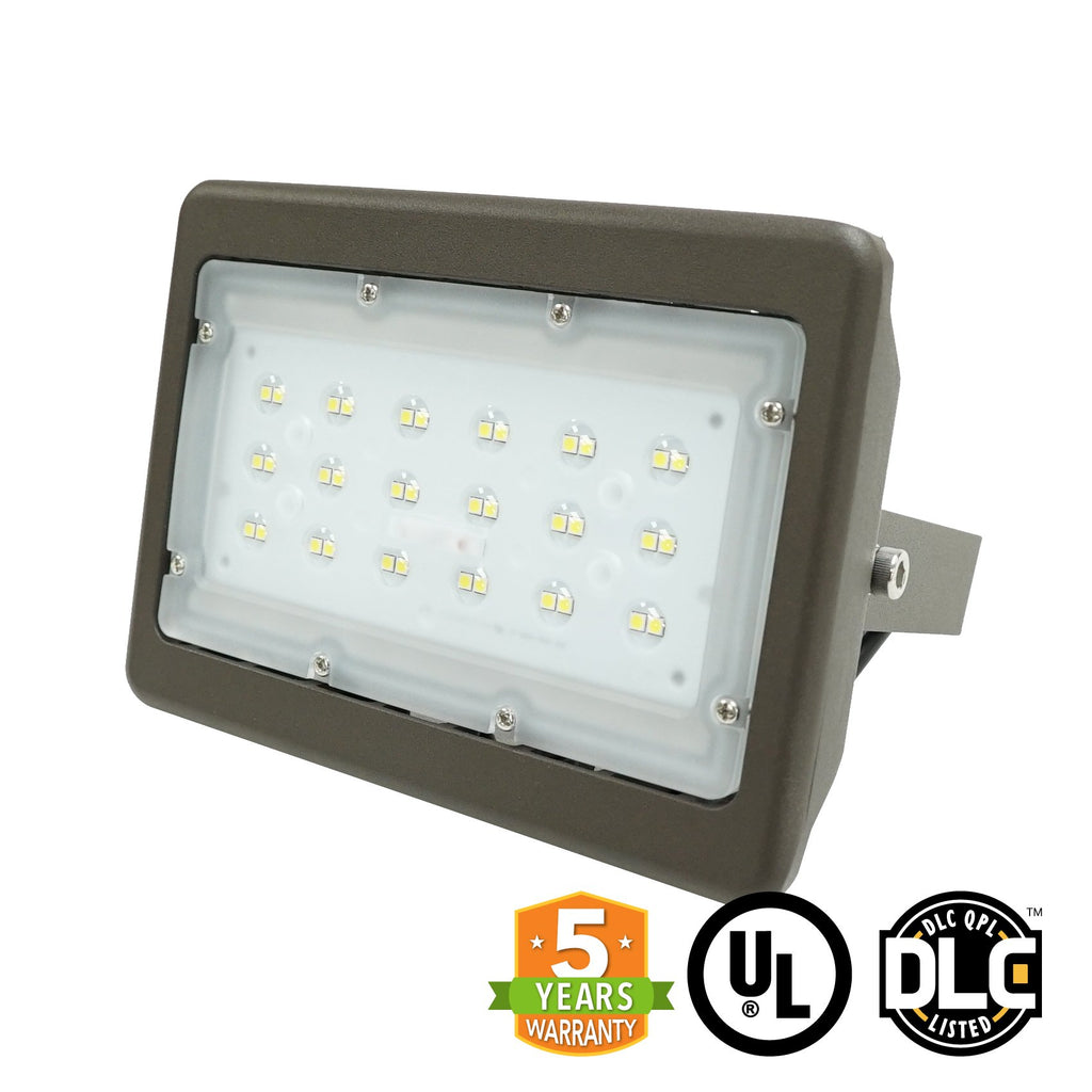 LED Flood Light 30W 4000 Lumens IP65 UL DLC Certified 5 Year Warranty