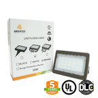 LED Flood Light 30W 4000 Lumens IP65 UL DLC Certified 5 Year Warranty
