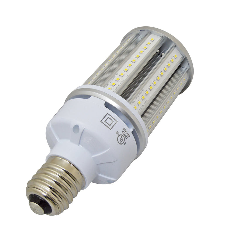 LED Corn Bulb 36W - Clear - 360 Degree - E26 & E39 Base - IP65 UL DLC Certified 5 Year Warranty