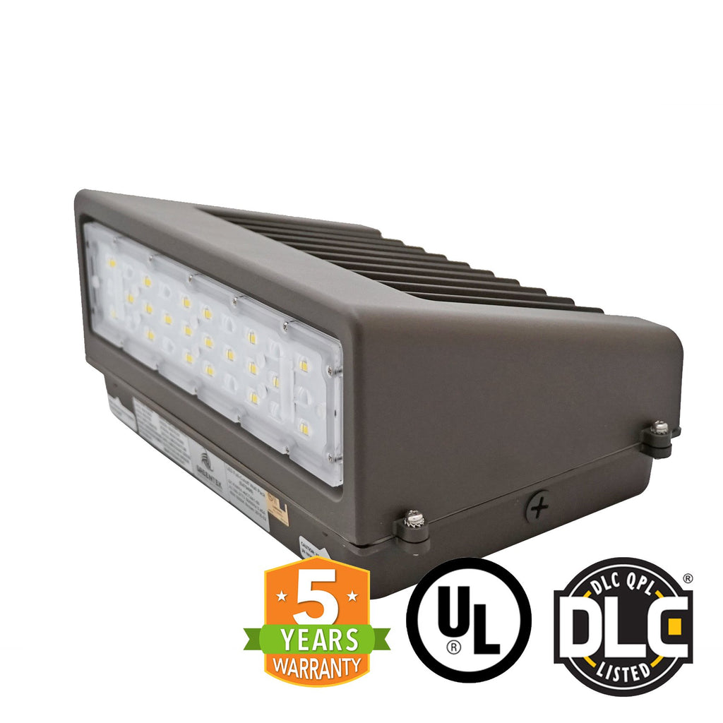 LED Wall Pack - 60W 5000K 8100 Lumens IP65 UL DLC Certified 5 Year Warranty - With Photocell - Full Cutoff - Dark Sky