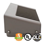 LED Wall Pack - 60W 5000K 8100 Lumens IP65 UL DLC Certified 5 Year Warranty - With Photocell - Full Cutoff - Dark Sky