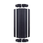 Solar Cylindrical Panel Fixture 6000K 2400 Lumens IP65 3 Year Warranty - Solar Panel 140W - LED 20W