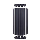 Solar Cylindrical Panel Fixture 6000K 2400 Lumens IP65 3 Year Warranty - Solar Panel 140W - LED 20W