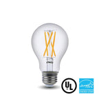 LED Filament Bulb - A19 - E26 Base - 8.5W 2700K 800 Lumens UL ES Certified - Clear - Vintage - Dimmable