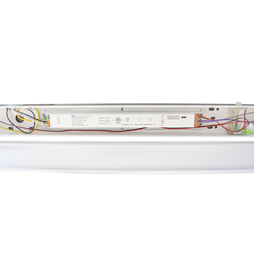 8ft LED Linear Strip Light 9450 Lumens - Selectable Wattage 50W, 60W, 70W - UL, DLC 5 Year Warranty