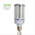 LED Corn Bulb 36W - Clear - 360 Degree - E26 & E39 Base - IP65 UL DLC Certified 5 Year Warranty