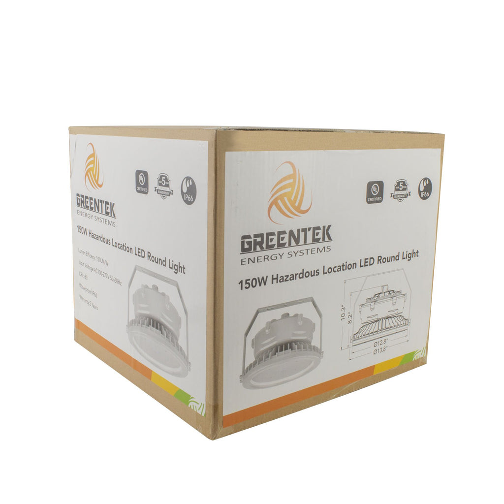 LED Explosion Proof Light 150W 5000K 23500 Lumens - IP66 UL844 Certified - Class I Division 2 Hazardous Locations