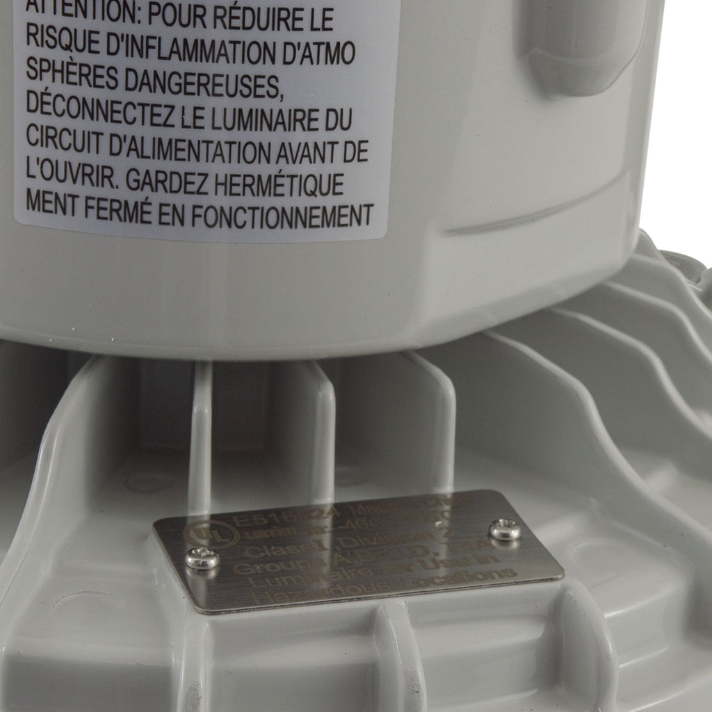 LED Explosion Proof Light 60W 5000K 8400 Lumens - IP66 UL844 Certified - Class I Division 2 Hazardous Locations