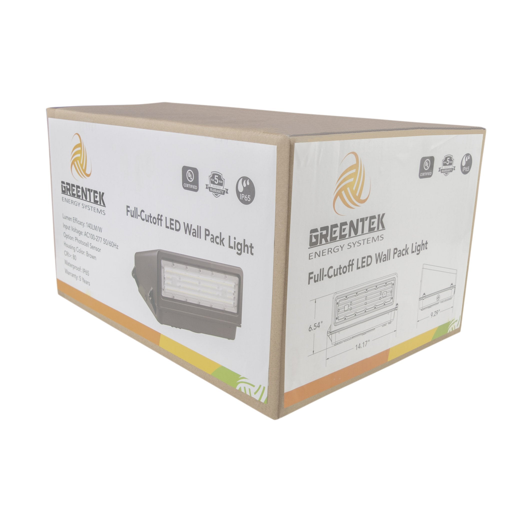 LED Wall Pack - 40W 5000K 5520 Lumens IP65 UL DLC Certified 5 Year Warranty - Full Cutoff - Dark Sky