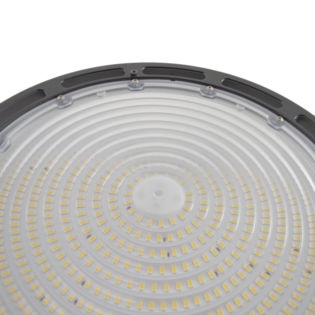 LED UFO High Bay 240W 33800 Lumens IP65 DLC Premium 5 Year Warranty - Hook Mount - V2