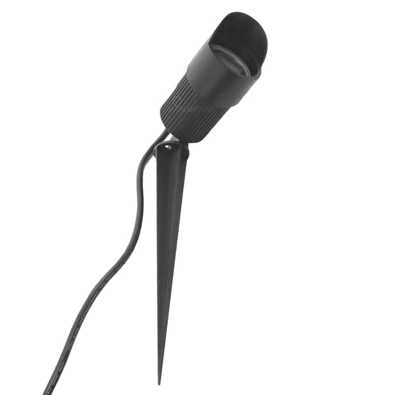 LED Landscape Light 10W 3000K 630 Lumens Black IP67 3 Year Warranty - Accent Light - Stake Mount