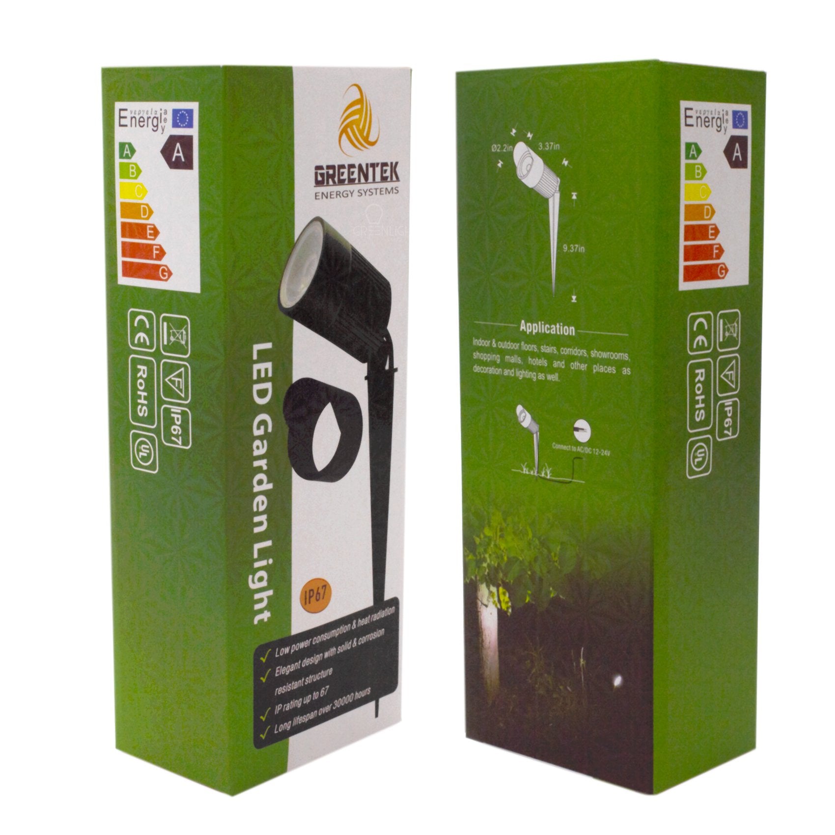 LED Landscape Light 10W 3000K 630 Lumens Black IP67 3 Year Warranty - Accent Light - Stake Mount