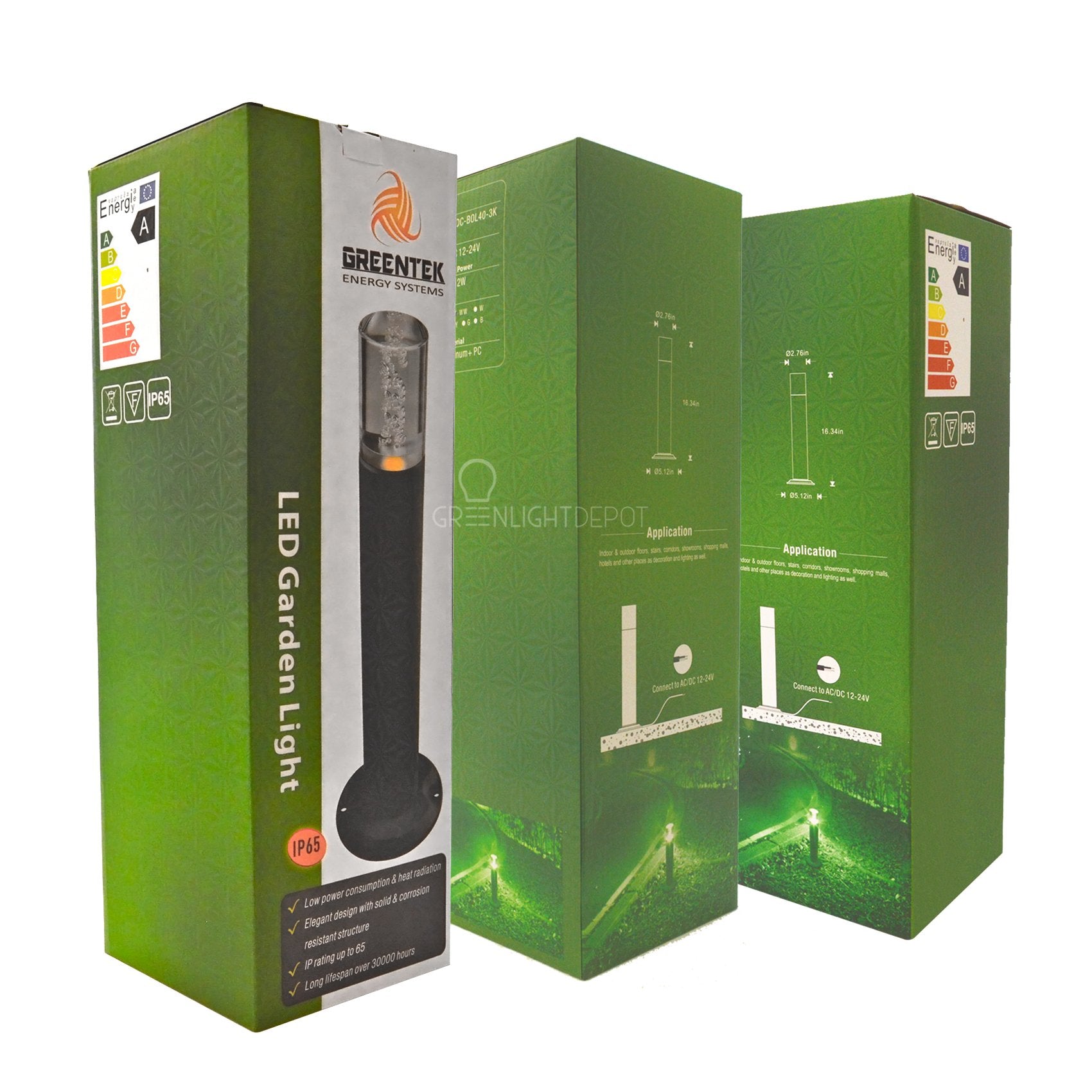 LED Lanscape Light - Round Column Bollard 12W 3000K Bronze IP65 3 Year Warranty