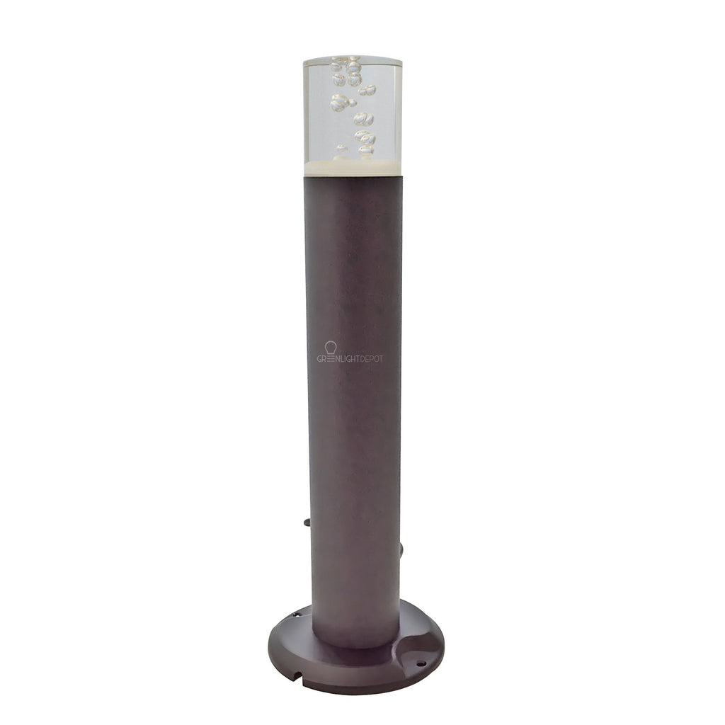 LED Lanscape Light - Round Column Bollard 12W 3000K Bronze IP65 3 Year Warranty