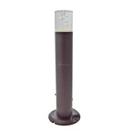 LED Lanscape Light - Round Column Bollard 12W 3000K Bronze IP65 3 Year Warranty