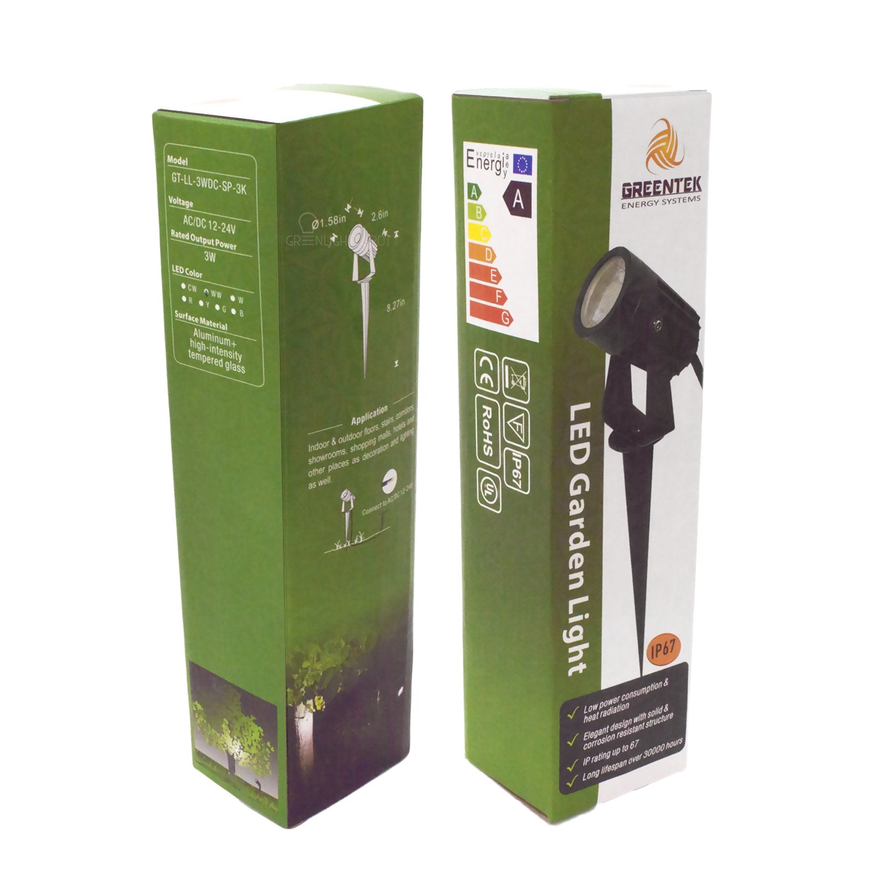 LED Landscape Light 3W 3000K 200 Lumens Black IP67 3 Year Warranty - Accent Light - Stake Mount