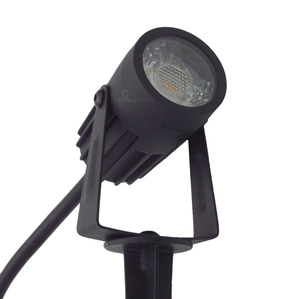 LED Landscape Light 3W 3000K 200 Lumens Black IP67 3 Year Warranty - Accent Light - Stake Mount