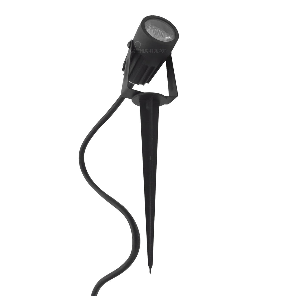 LED Landscape Light 3W 3000K 200 Lumens Black IP67 3 Year Warranty - Accent Light - Stake Mount