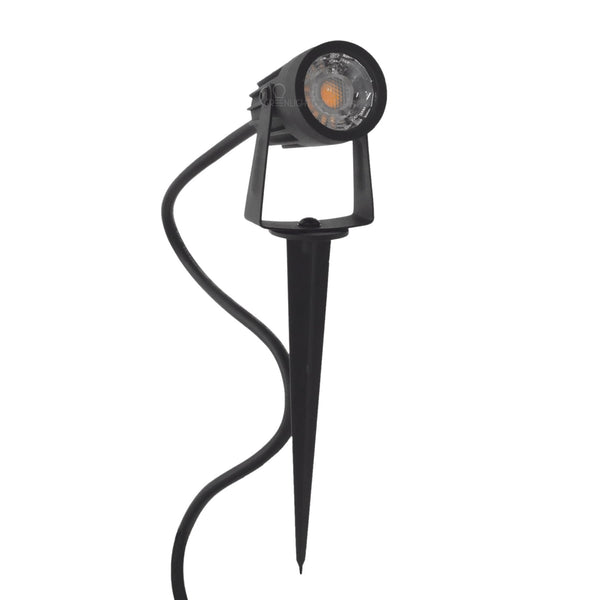 LED Landscape Light 3W 3000K 200 Lumens Black IP67 3 Year Warranty - Accent Light - Stake Mount