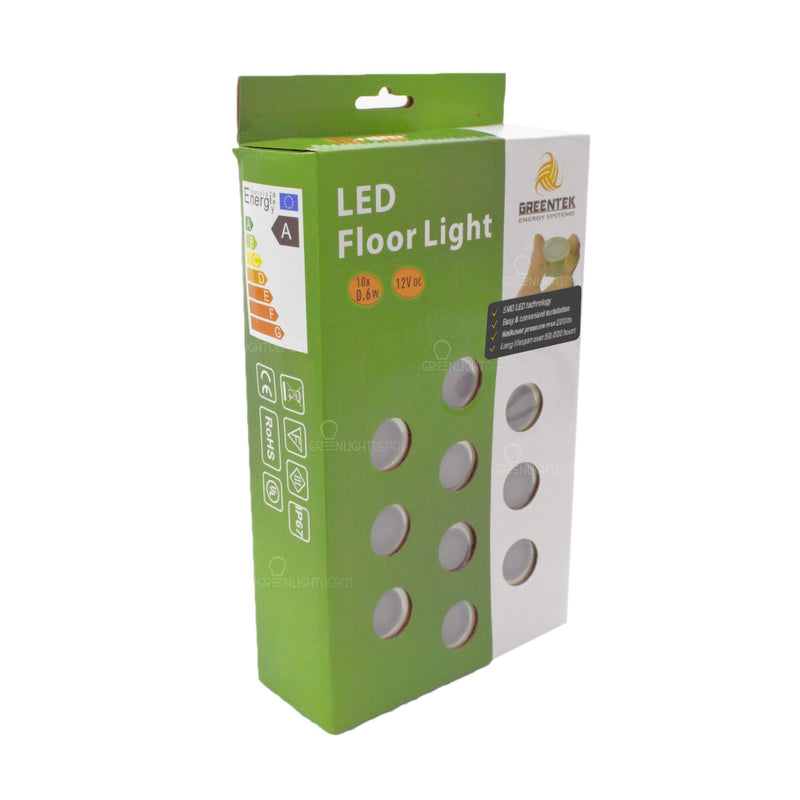LED Landscape/Deck Light 0.6W Each 3000K IP67 3 Year Warranty - Ground Patio Kit - 10 Pieces With Driver