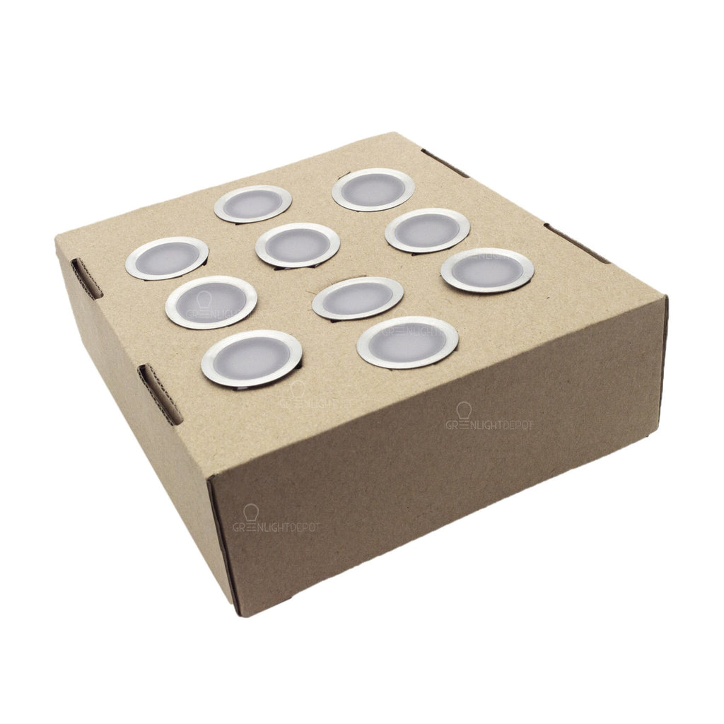 LED Landscape/Deck Light 0.6W Each 3000K IP67 3 Year Warranty - Ground Patio Kit - 10 Pieces With Driver