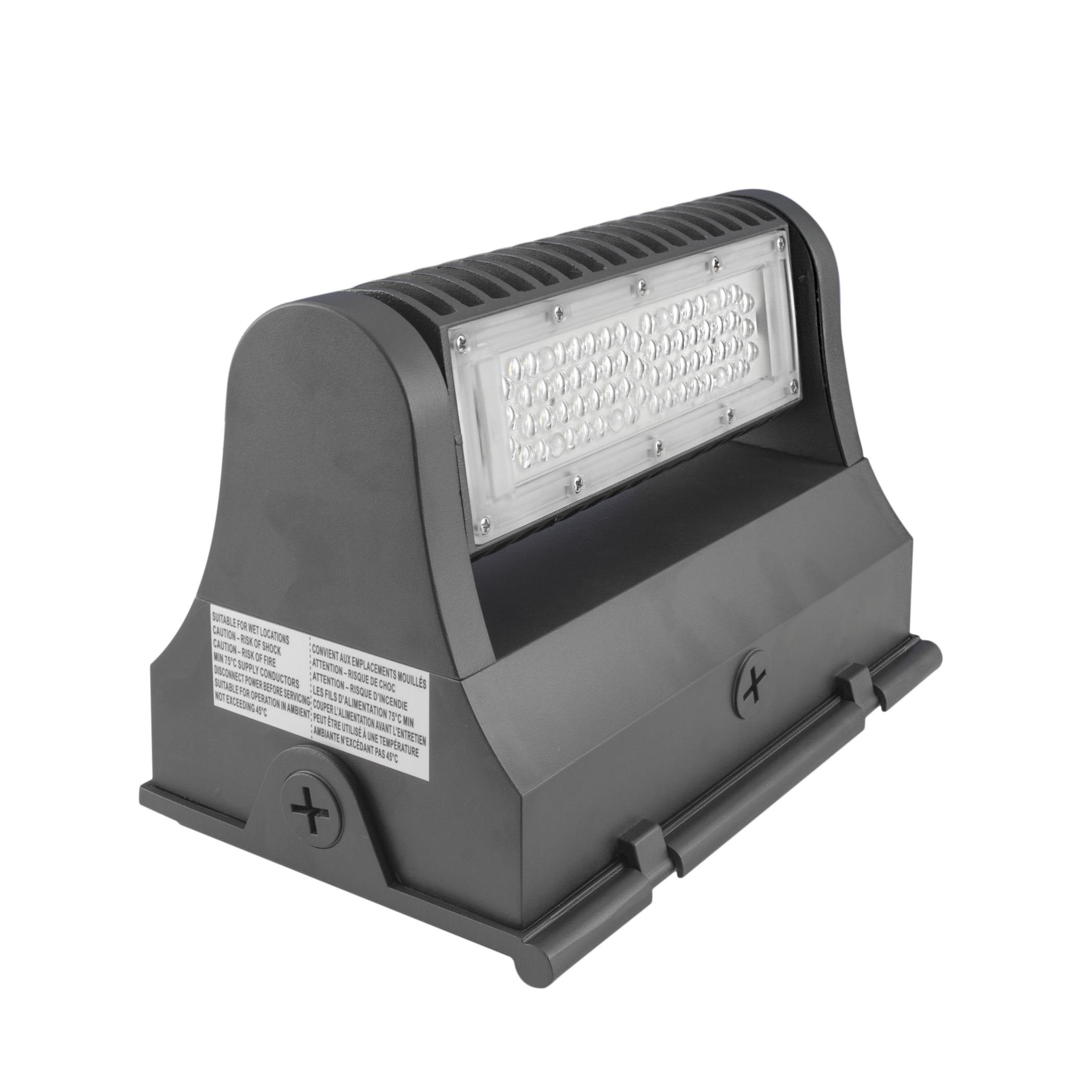Rotatable LED Wall Pack - 40W 5000 Lumens IP65 UL DLC Certified 5 Year Warranty - With Junction Box