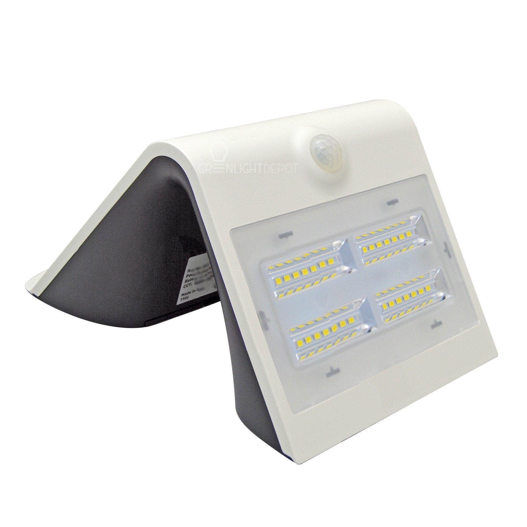 Solar LED Wall Mount Light 400 Lumens 6000K IP65 - Solar Panel 2.3W - LED 3.2W