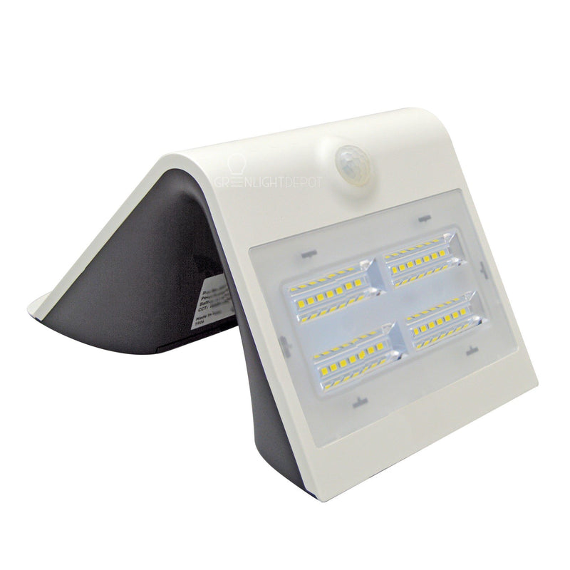 Solar LED Wall Mount Light 400 Lumens 6000K IP65 - Solar Panel 2.3W - LED 3.2W