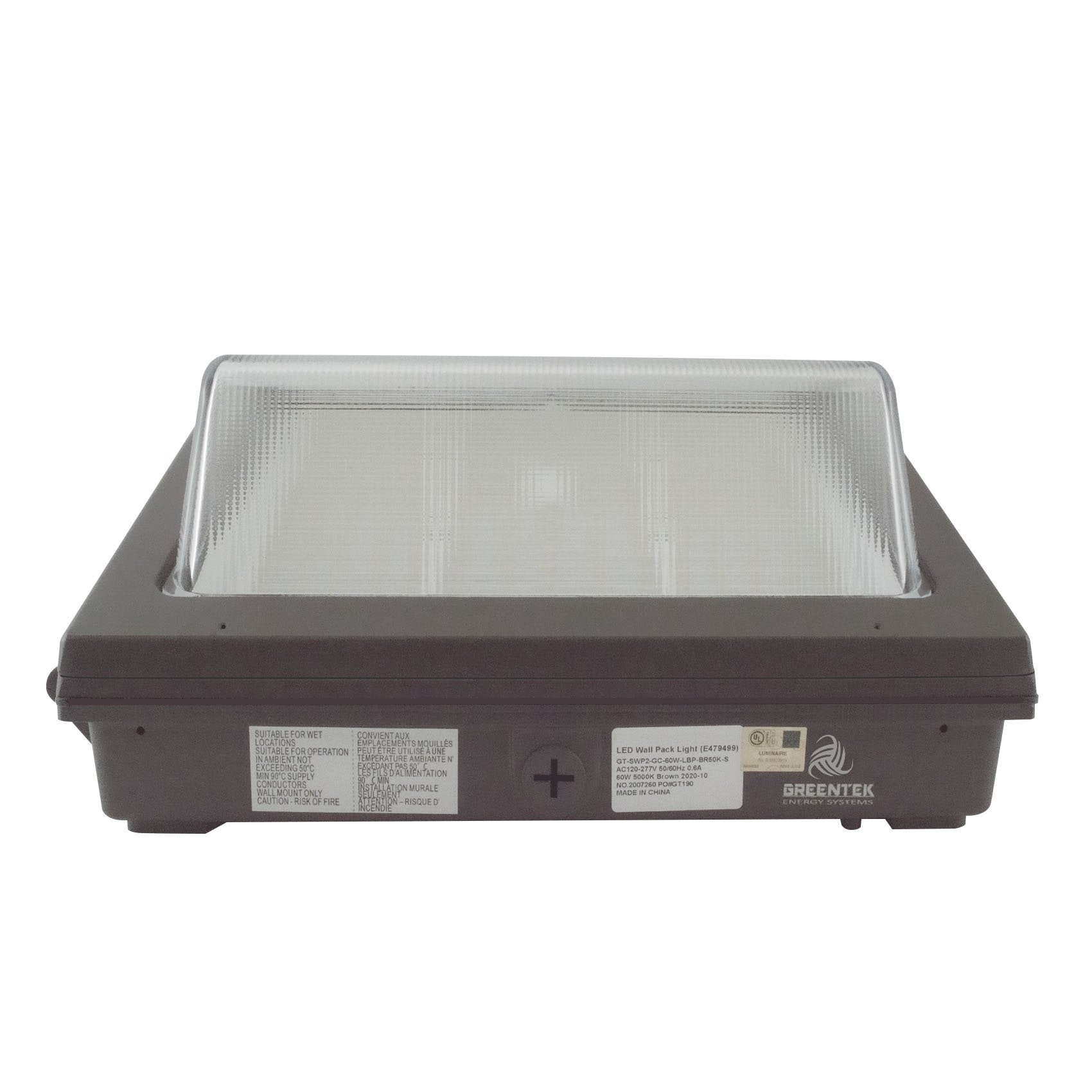 LED Wall Pack - 60W 8400 Lumens IP65 UL DLC Certified 5 Year Warranty - With Photocell - Semi Cutoff - Forward Throw