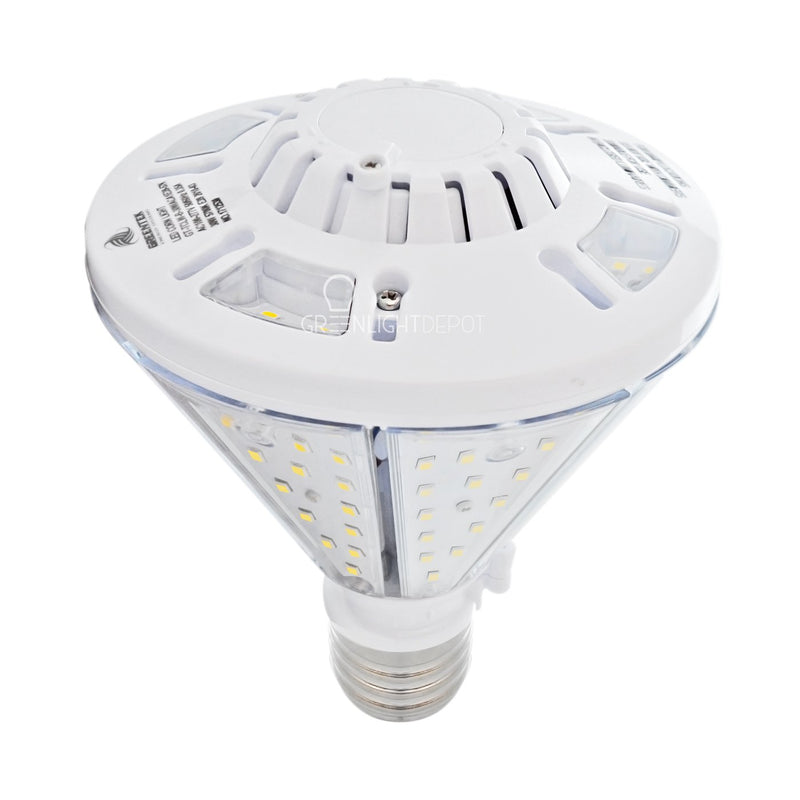LED Corn Bulb - Post Top - Bottom Socket - 30W 5700K 3500 Lumens - E39 Base -  360 Degree - IP64 UL DLC Certified 5 Year Warranty