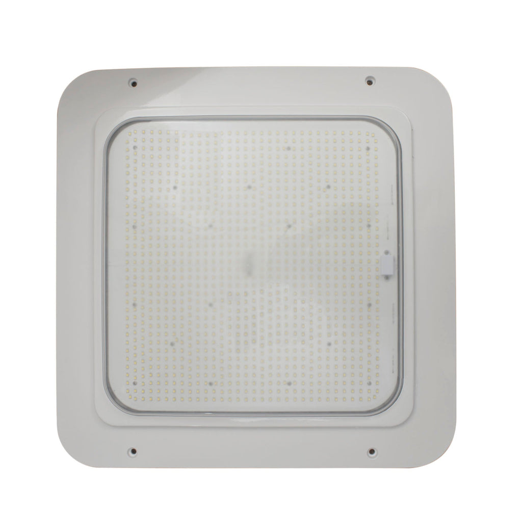 LED Canopy Light 180W 5700K 25400 Lumens White IP65 UL DLC Premium 5 Year Warranty - Gas Station - With Junction Box